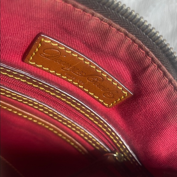 Dooney & Bourke Black and Gold Monogram Shoulder Bag - Picture 2 of 7